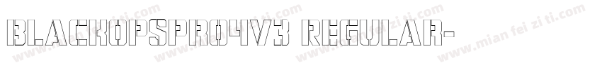 BlackOpsPro4V3 Regular字体转换